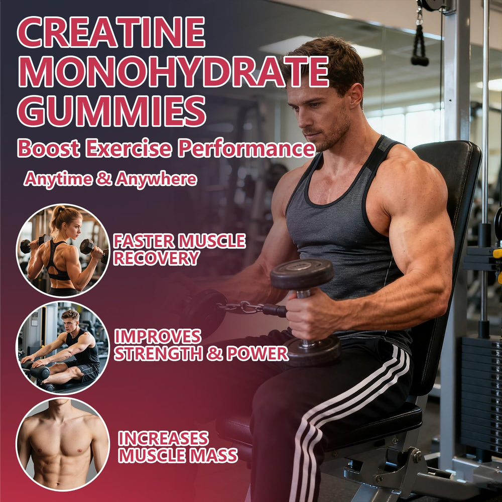 Berry flavor visuals for Crasye Creatine Gummies Complex 8000mg