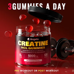Creatine HCL Gummies ingredients label and nutrition