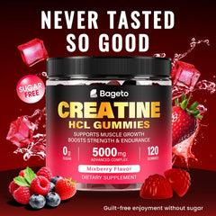 Sugar-free vegan Creatine HCL Gummies