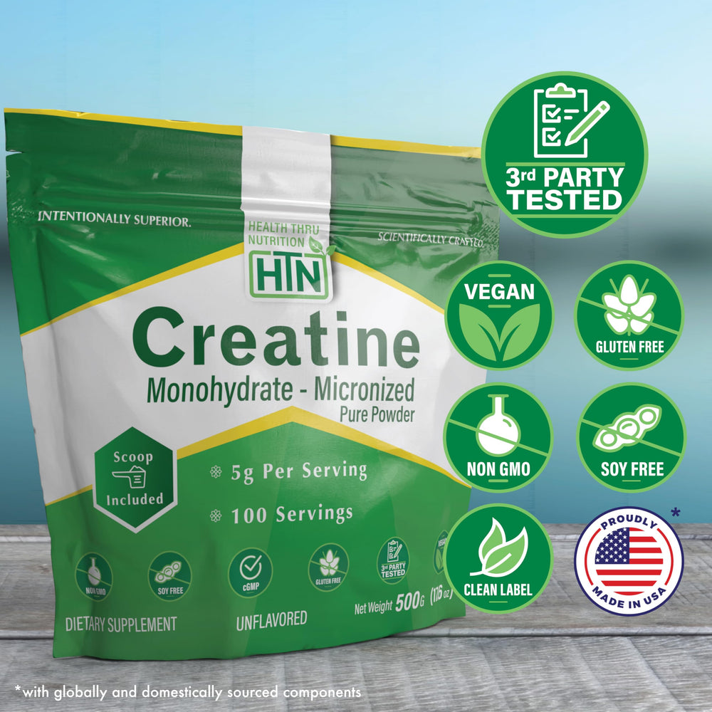 5g scoop included with creatine micronized powder