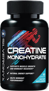 Creatine Monohydrate capsules bottle - 60 count