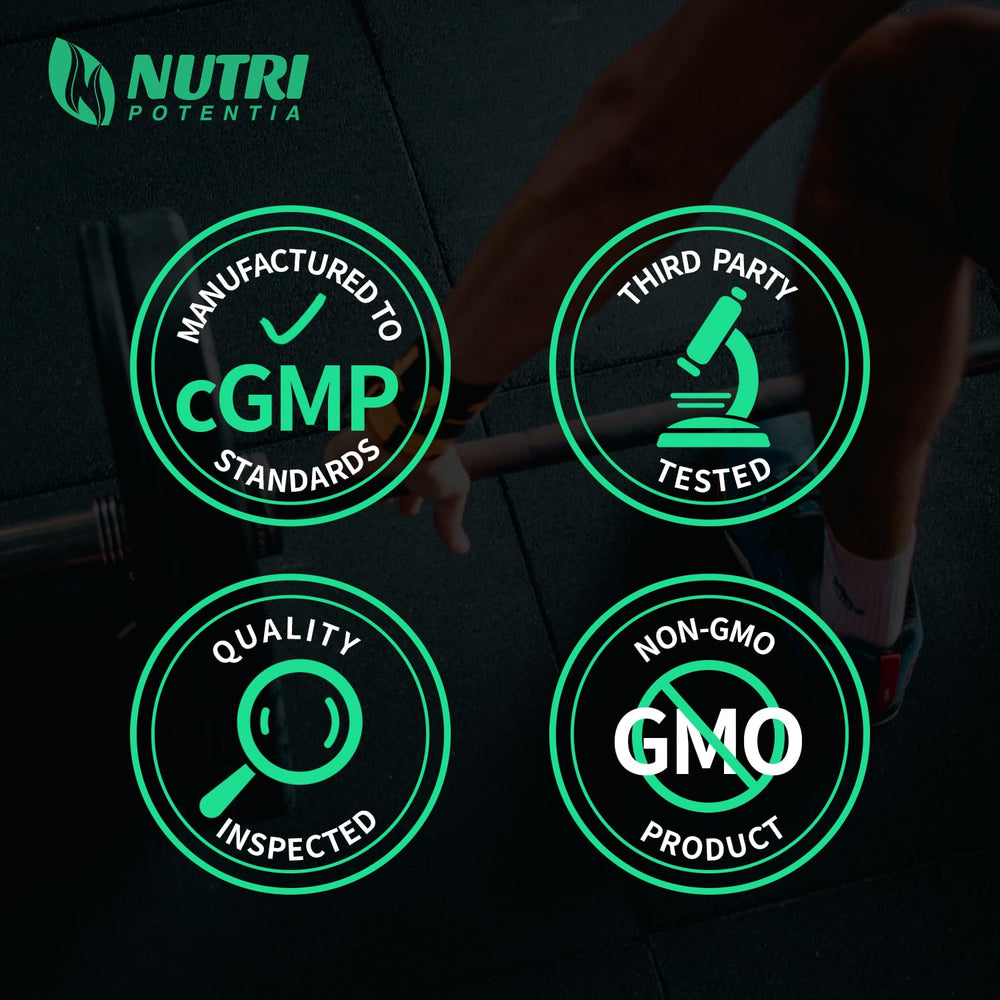 Non-GMO label on Creatine Monohydrate Capsules