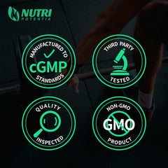 Non-GMO label on Creatine Monohydrate Capsules