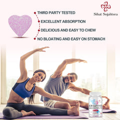 Sugar-free creatine chewables with no fillers