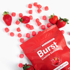 Nutrition label showing 1.5g creatine per gummy