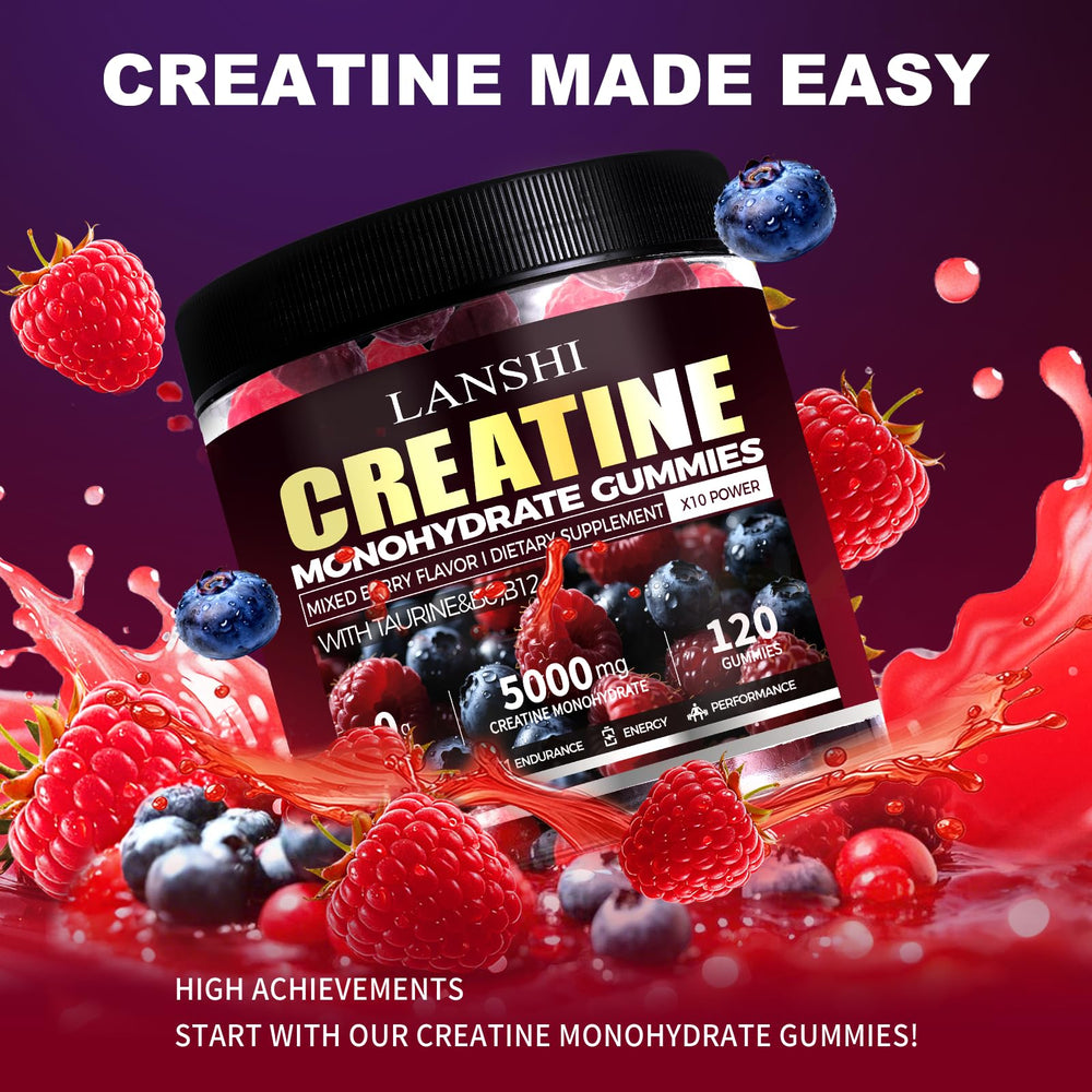 Bottle showing label and mixed berry artwork