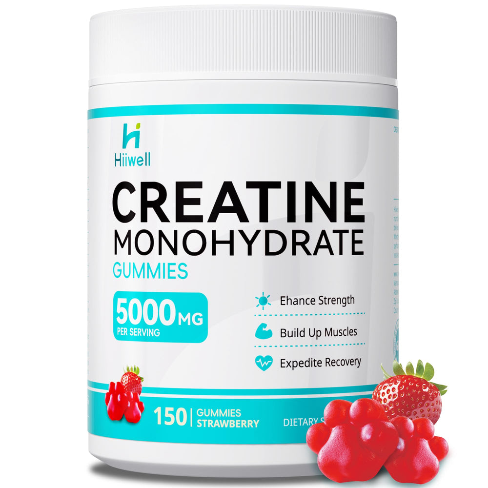 Hero image: Hiiwell Creatine Monohydrate Gummies bottle