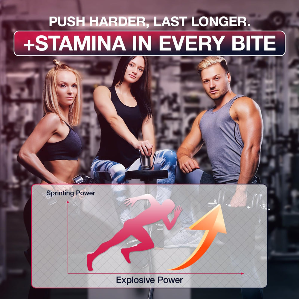 Unopened bottle with gym equipment in background