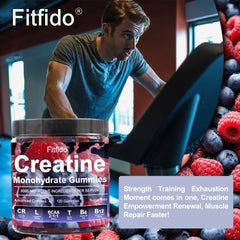 Packaging highlighting 8000mg creatine content