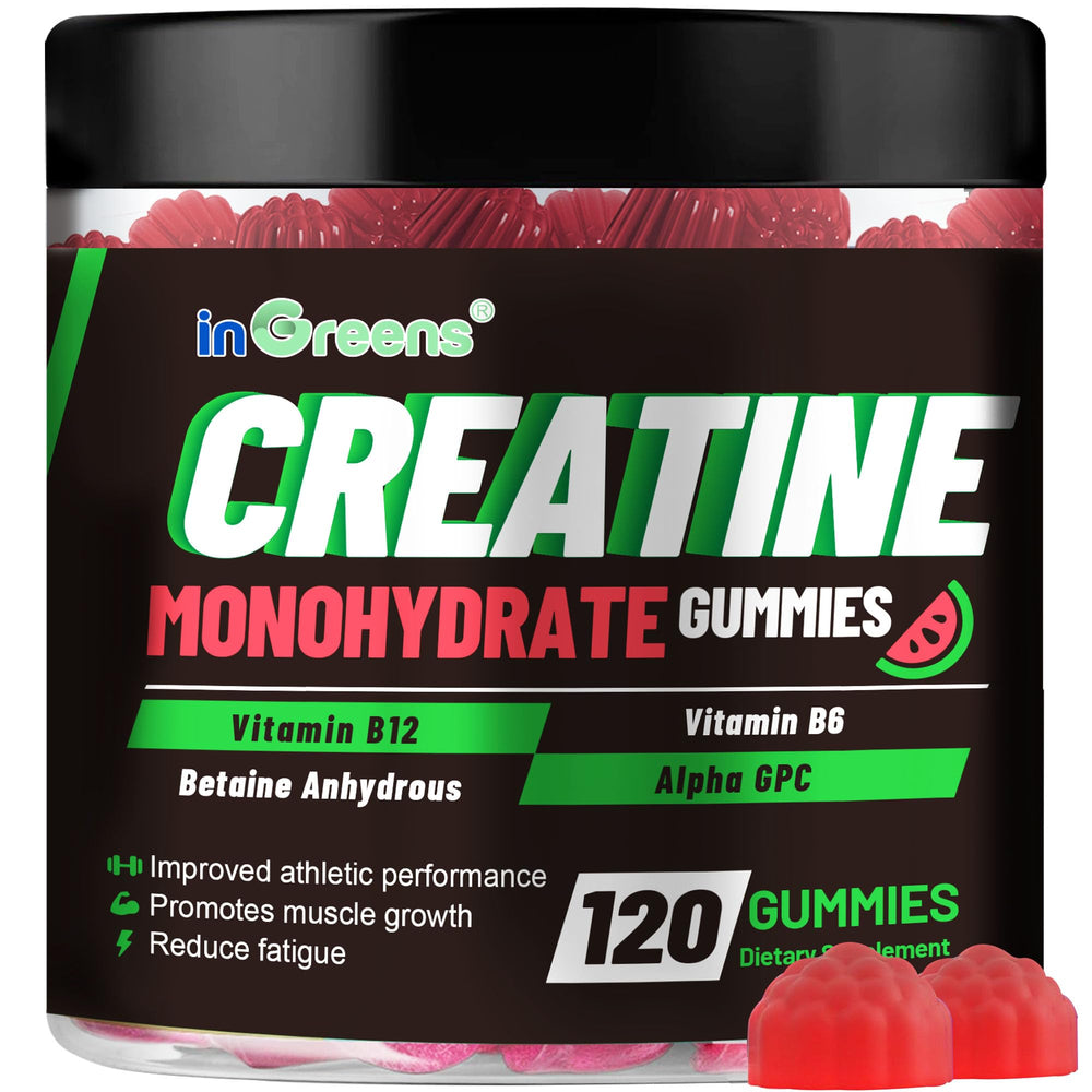 Creatine Monohydrate Gummies bottle on a table