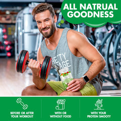 Lifestyle image with gummies and workout gear