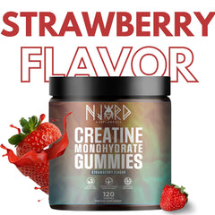 Strawberry-flavored Creatine Monohydrate Gummies