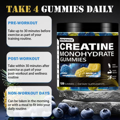 Blueberry and Pineapple flavored Creatine Monohydrate Gummies