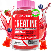 Close-up of Creatine Monohydrate Gummies bottle