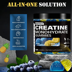 Nutrition facts panel close-up for Creatine Monohydrate Gummies