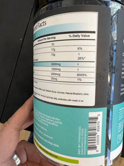 Inside packaging view of the gummies bottle