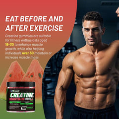 Gummies packaging and bottle displayed together