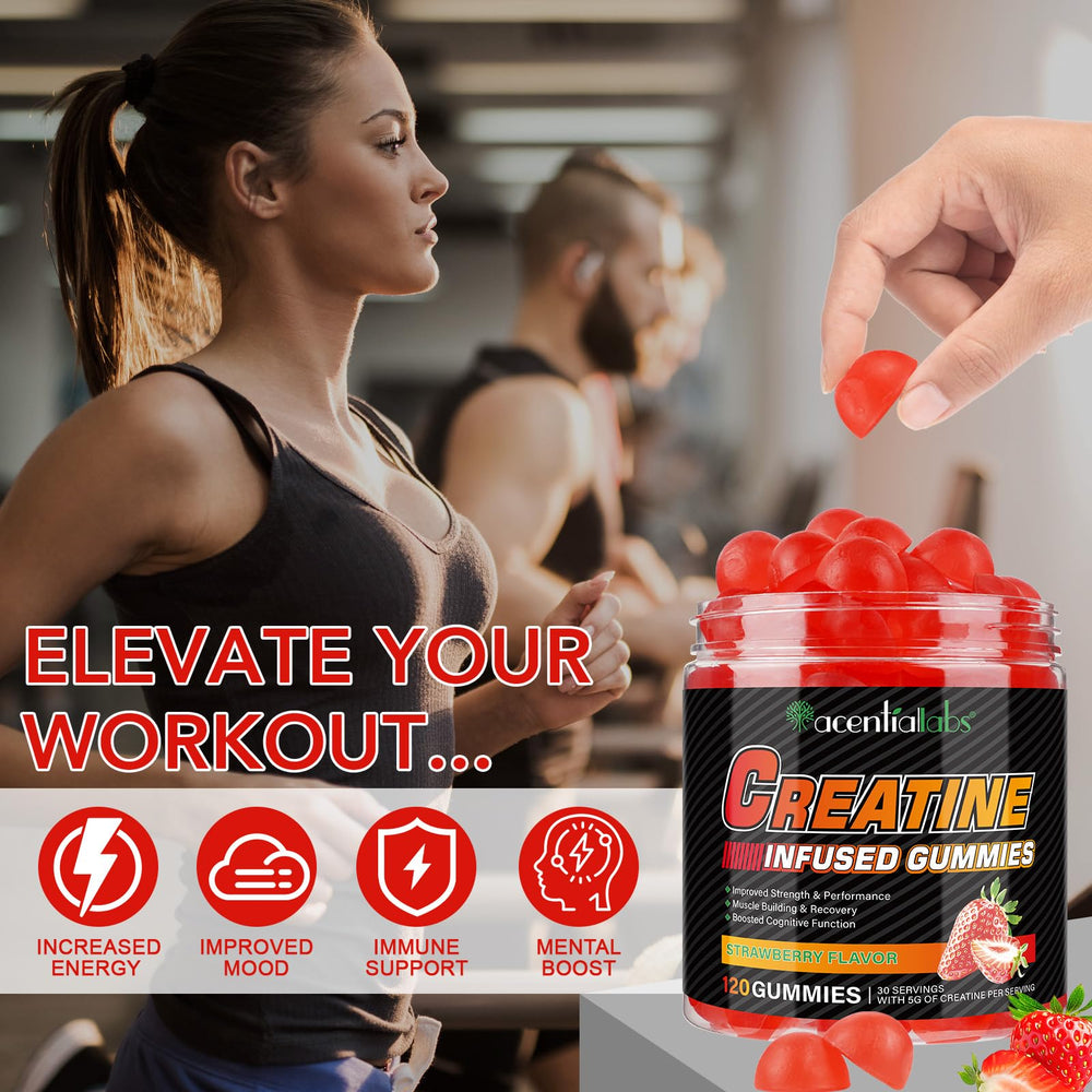 Serving size of Creatine Monohydrate Gummies (4 gummies per 5g dose)