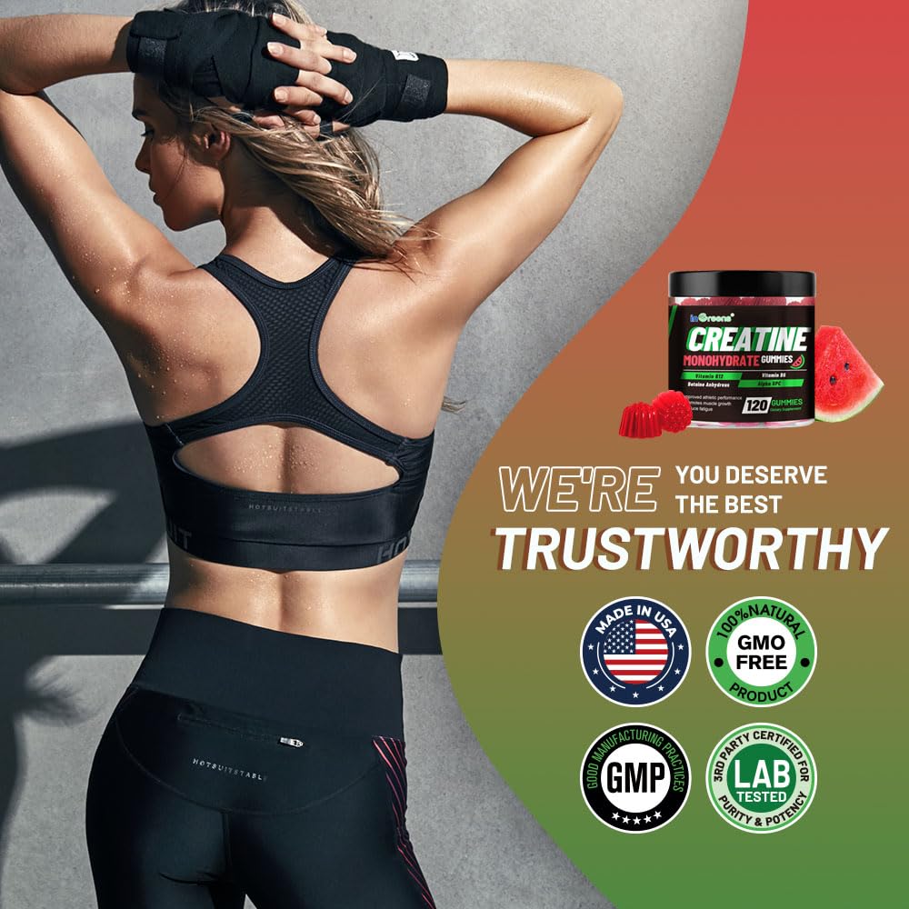 Serving size showing four gummies per serving