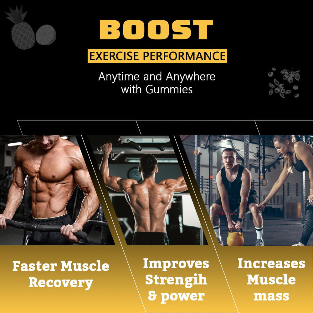 Person taking a gummy after a workout for post-exercise use