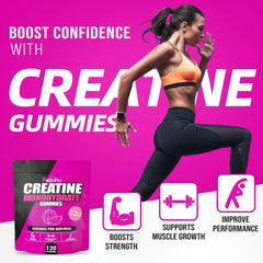 Ingredient highlights: vegan, gluten-free, non-GMO sugar-free creatine gummies