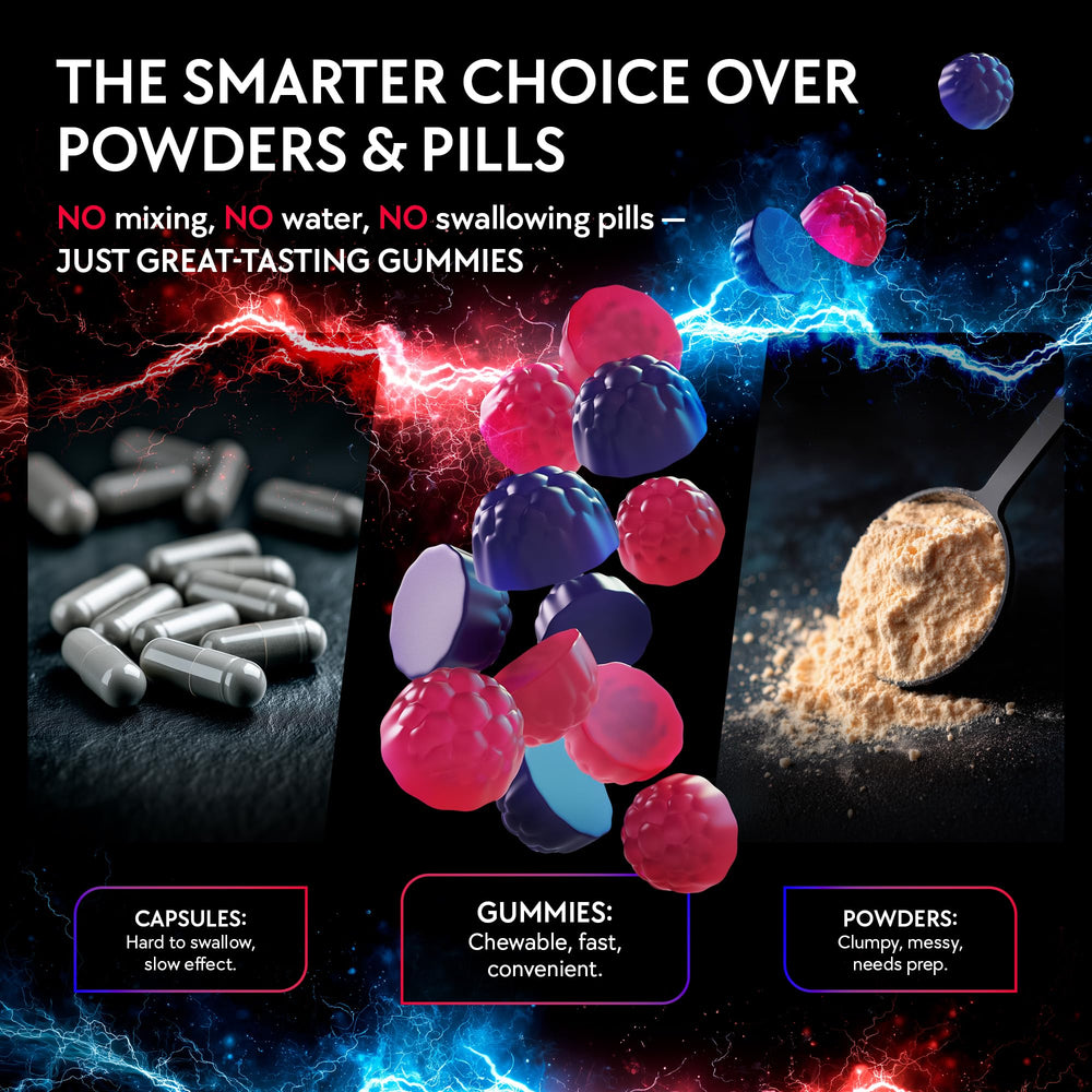 Vegan and sugar-free labeling on Creatine Monohydrate Gummies