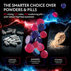 Vegan and sugar-free labeling on Creatine Monohydrate Gummies