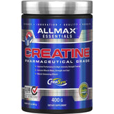 Front view of ALLMAX Creatine Monohydrate micronized 400g bottle