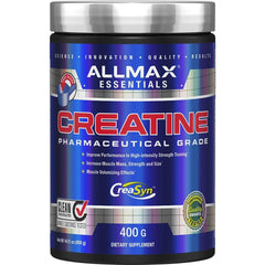 Front view of ALLMAX Creatine Monohydrate micronized 400g bottle