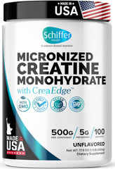 Main product image: Creatine Monohydrate Powder 500g container