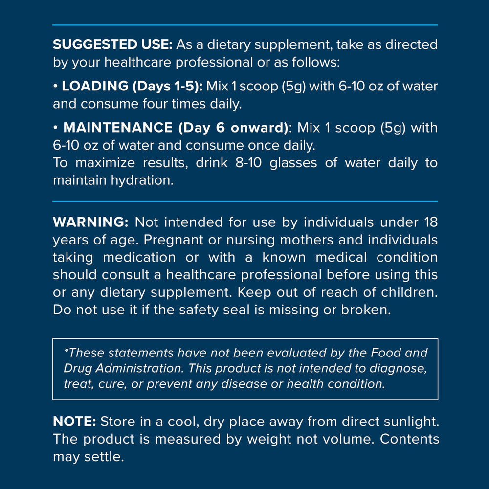 Third-party tested creatine monohydrate – Made in USA