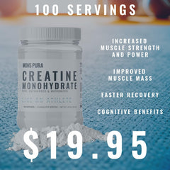 Packaging of 500g Creatine Monohydrate powder