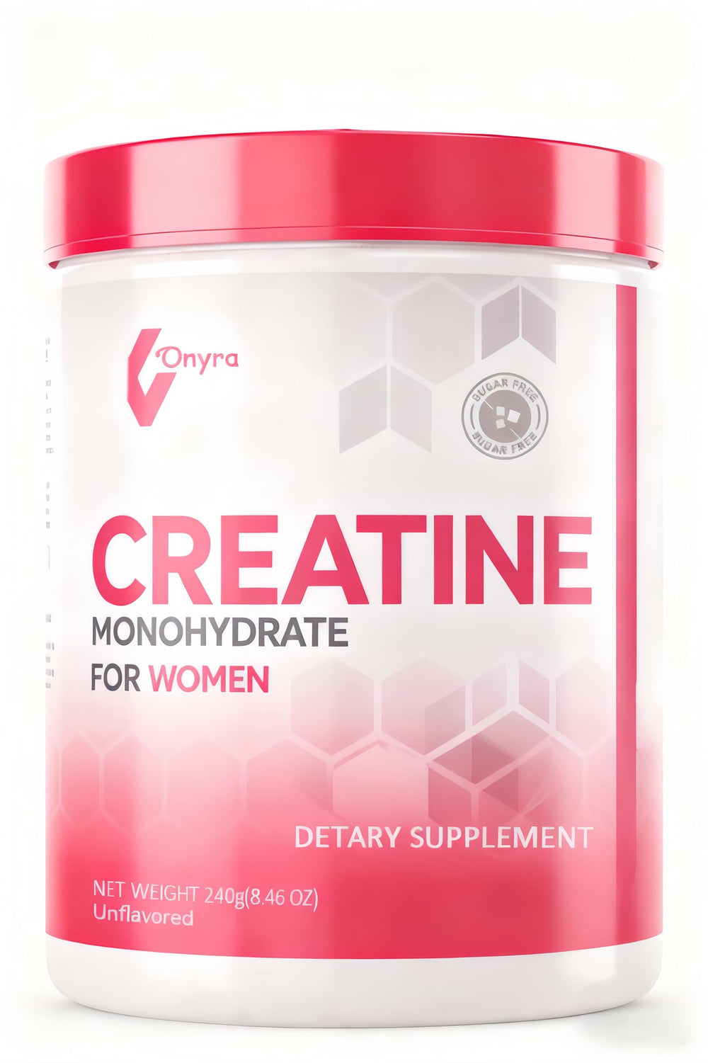 Creatine Monohydrate Powder for Women – serving scoop with ingredients