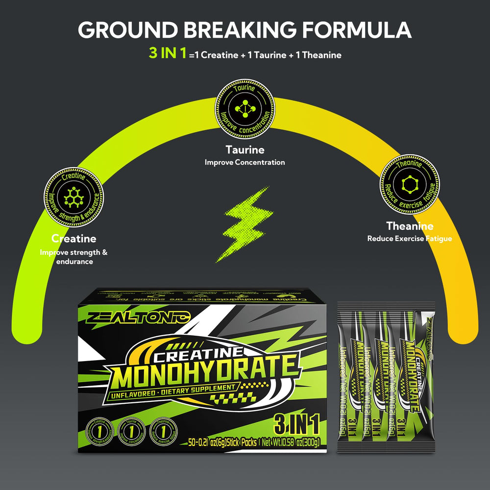 Travel-ready creatine packets for strength, lean muscle, and recovery