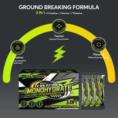 Travel-ready creatine packets for strength, lean muscle, and recovery