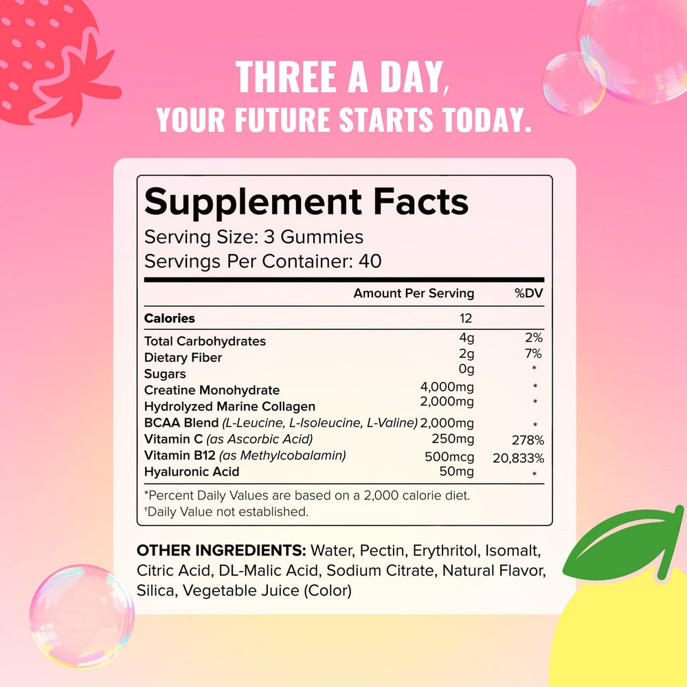 Label indicates 40 servings per bottle