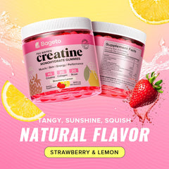 Close-up of Creatine for Women Gummies bottle label