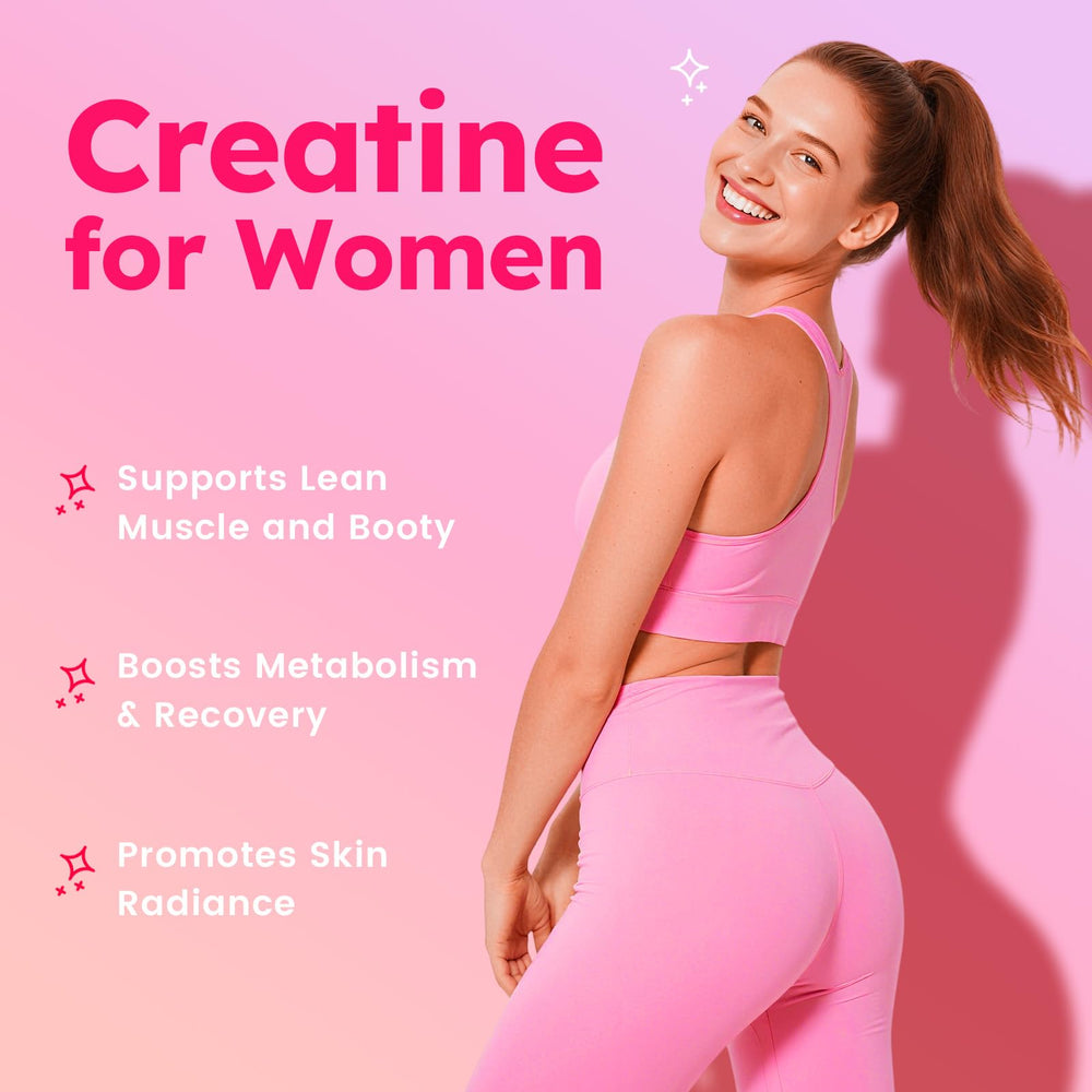 Close-up of strawberry-lemon flavored vegan creatine gummies