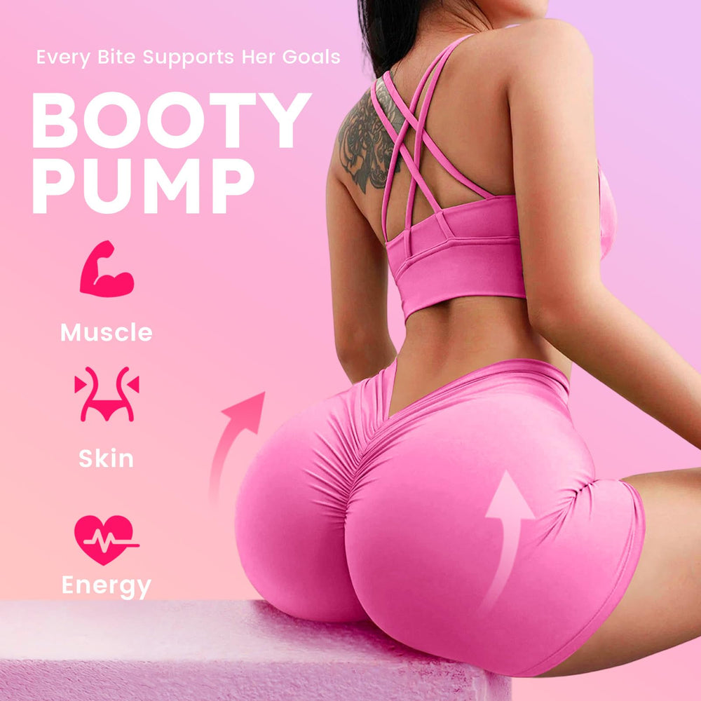 Gummies ingredients including collagen, BCAAs, and hyaluronic acid