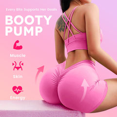 Gummies ingredients including collagen, BCAAs, and hyaluronic acid