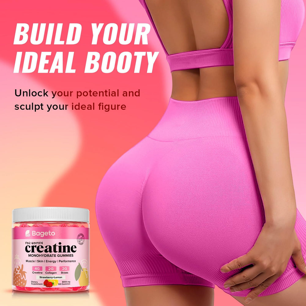 Strawberry-lemon flavored Creatine for Women Gummies