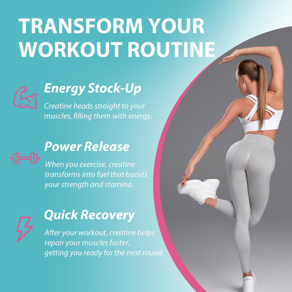 Supplement facts highlighting 5 g per serving and absorption boosters