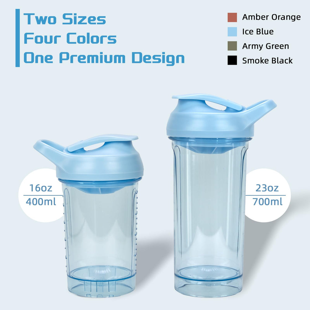 CREAWELLAY PETG material shaker is BPA-free and durable for daily use