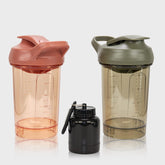 CREAWELLAY protein shaker bottle rounded-base for smoother blending.