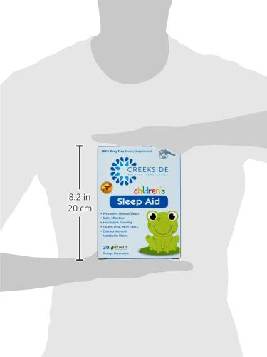 Orange Dream flavor concept art for Creekside Naturals Children’s Sleep EZ Melt