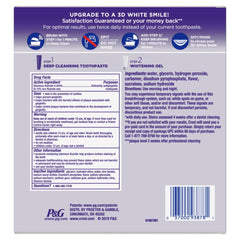Crest 3D White Brilliance 2 Step Kit instructions