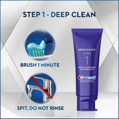 Crest 3D White Brilliance Deep Cleansing Toothpaste 4oz