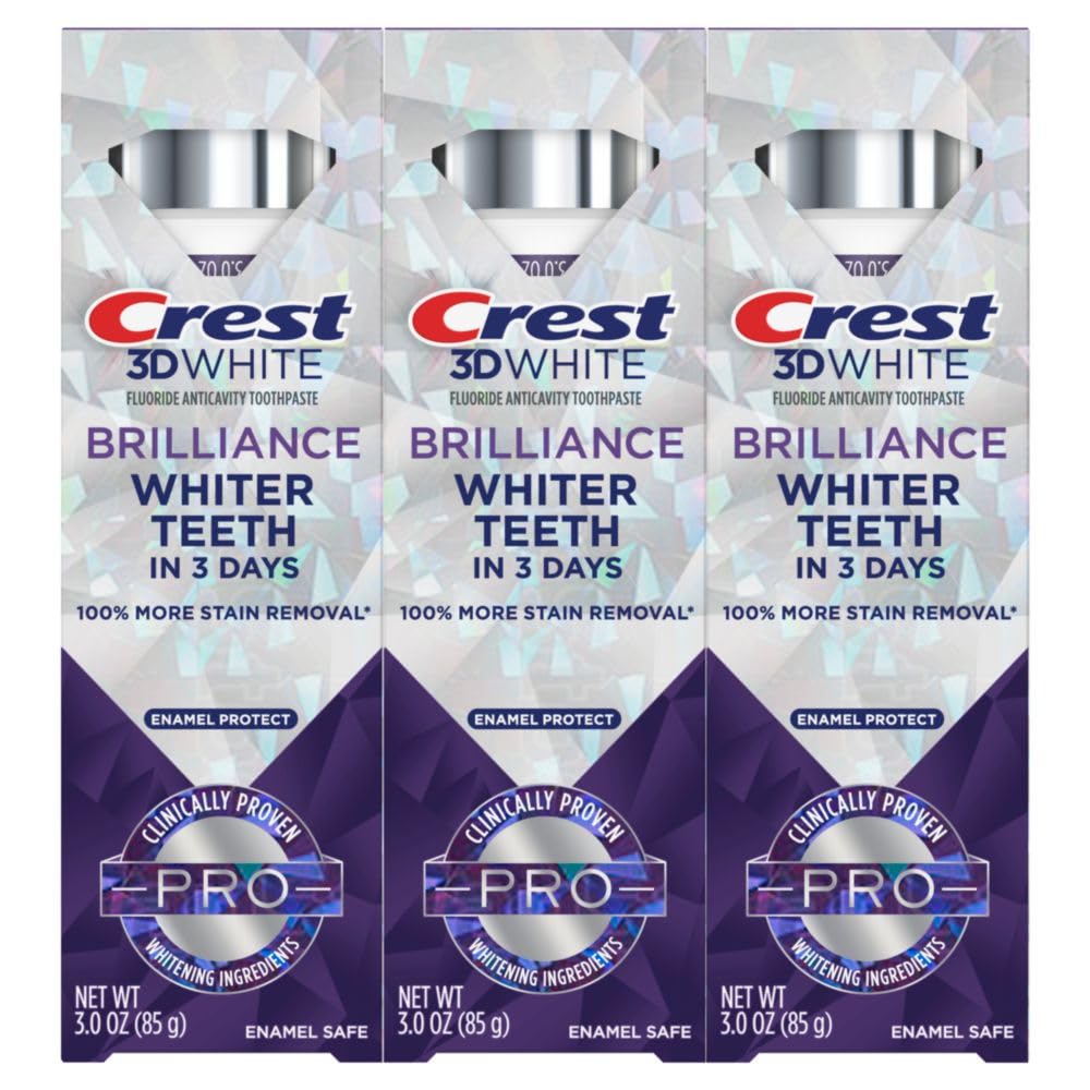 Whitening results concept for Crest 3D White Brilliance Pro Enamel Protect