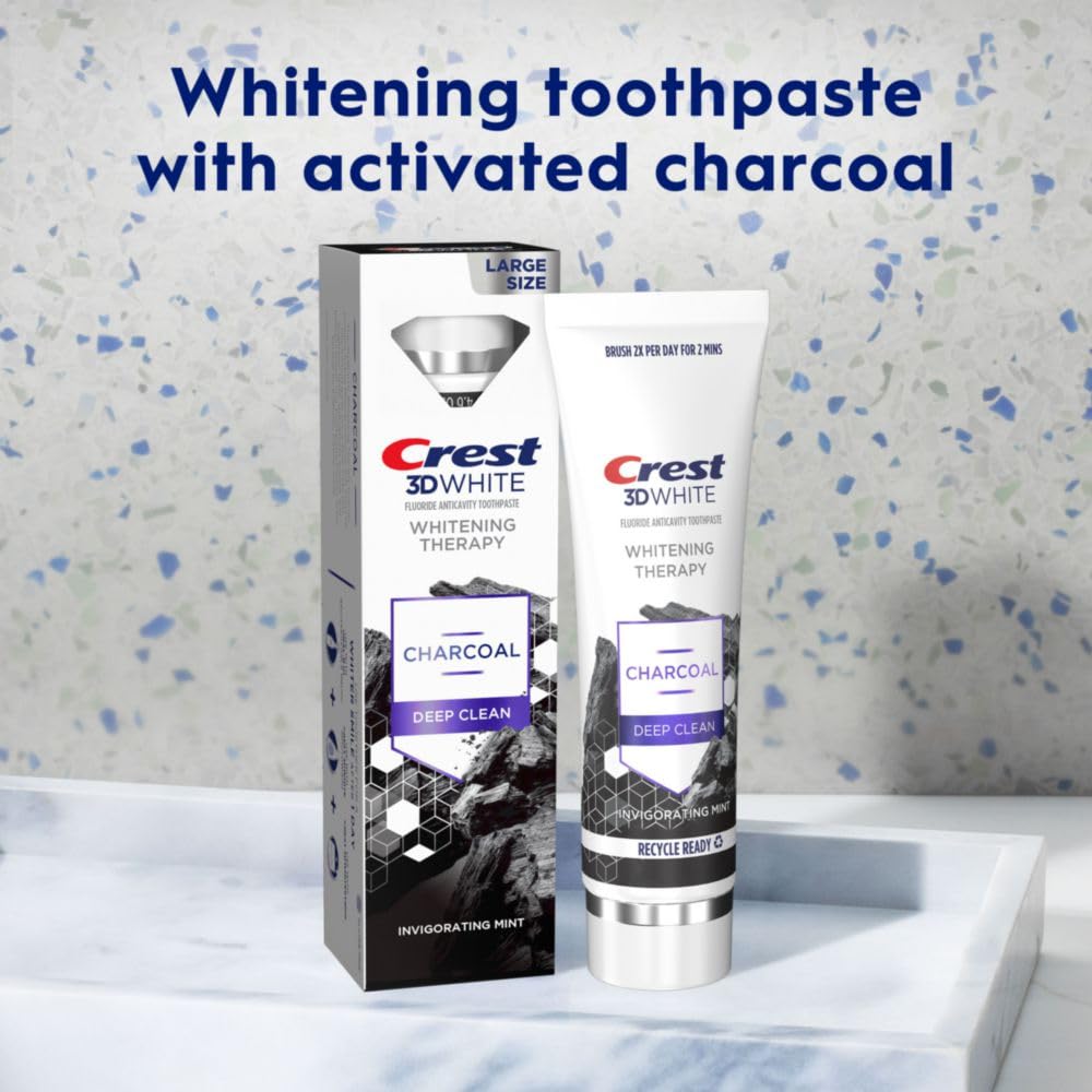 Mint flavor indicator on Crest toothpaste packaging