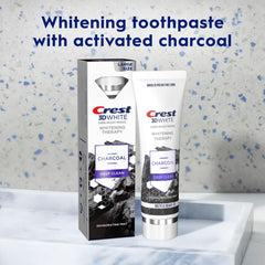 Mint flavor indicator on Crest toothpaste packaging